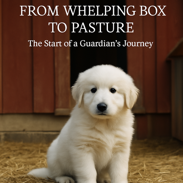 From Whelping Box to Pasture: The Start of a Guardian's Journey